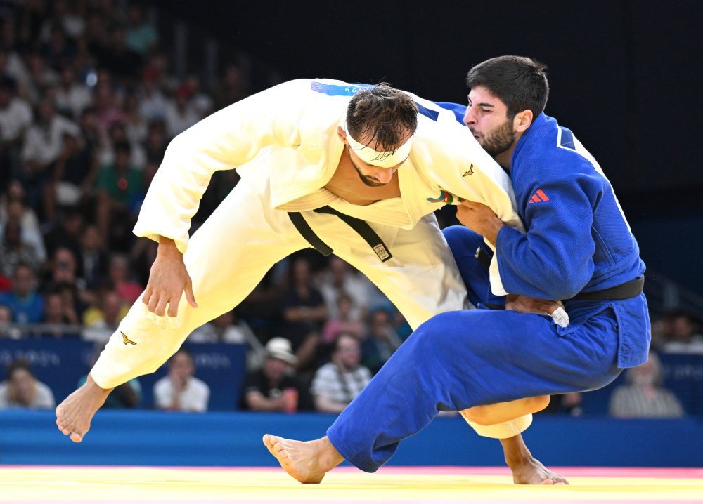 澳大利亚代表团在柔道比赛中夺冠